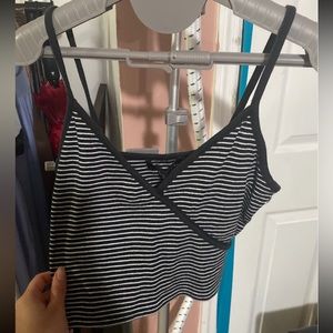 Forever 21 striped crop top